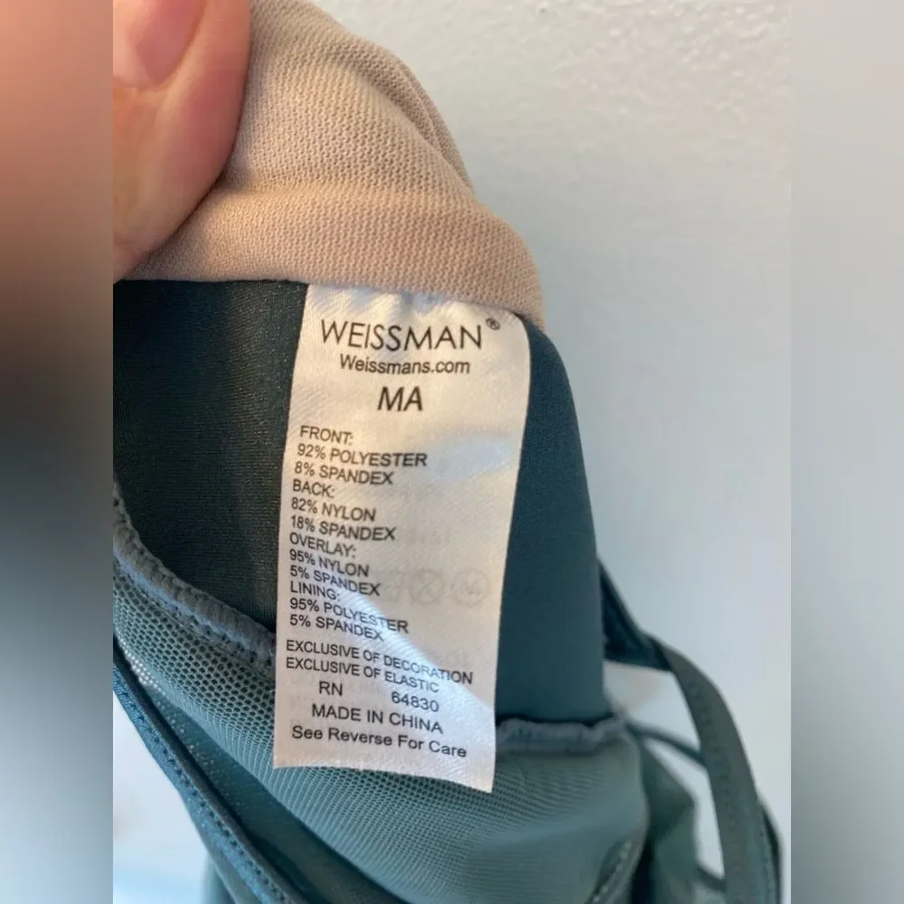 WEISSMAN Dance Costume dress lyrical Sage green 10,000 MILES 13171 adult MA